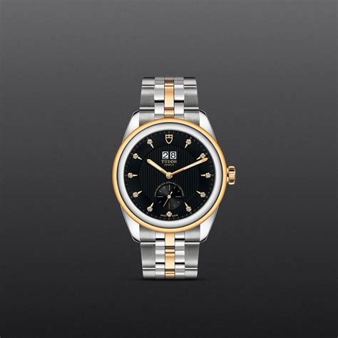 tudor m5710|Tudor Glamour Double Date Black Dial M57103.